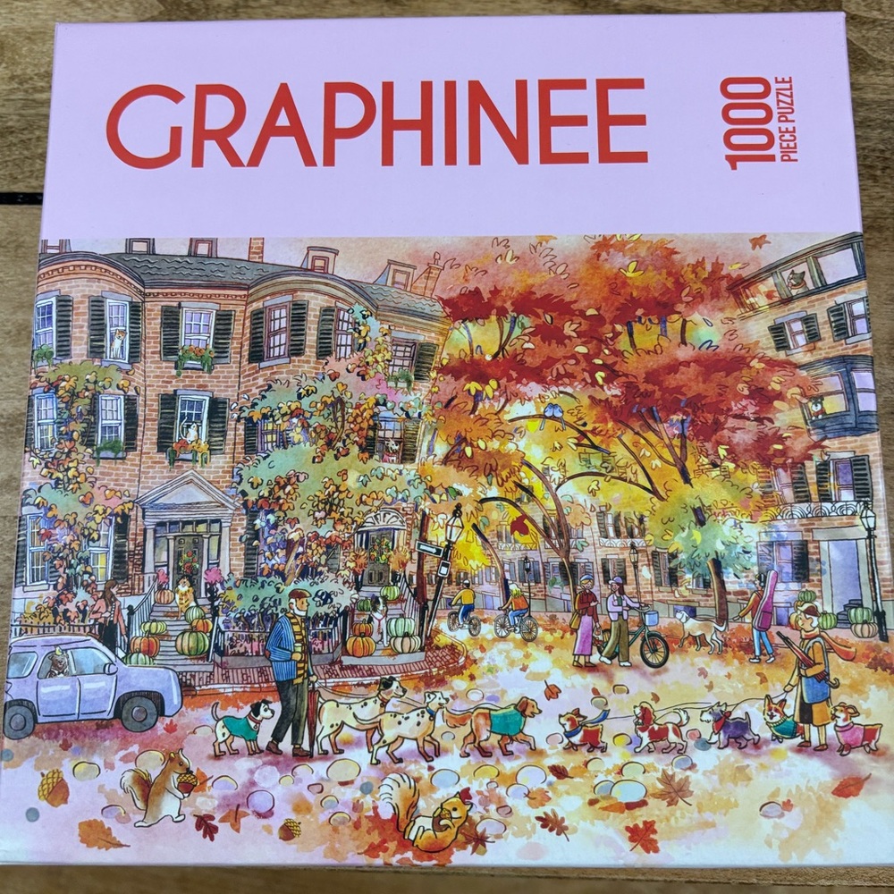 Graphinee 1000 Piece Puzzle Rainbow Trees